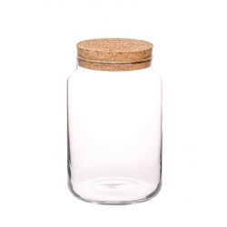 Słoik 1000 ml z korkiem naturalnym